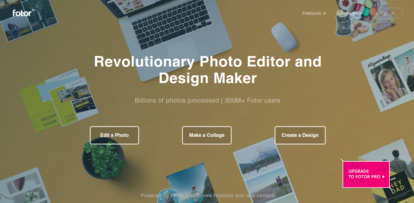 Fotor as designer tool