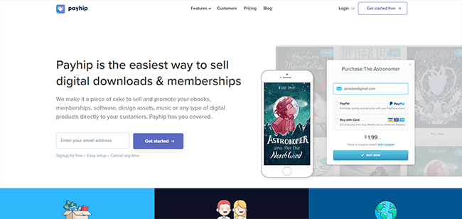 Payhip Homepage