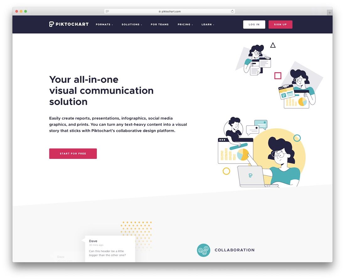 piktochart tool for creating visual content