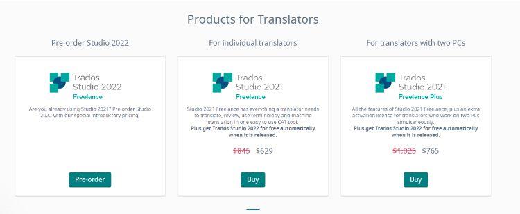 sdl trados pricing