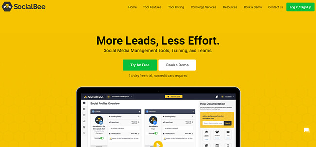 SocialBee Homepage