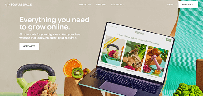 Squarespace Homepage