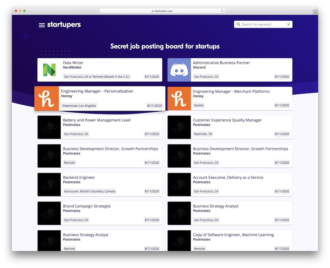 startupers freelance marketplace