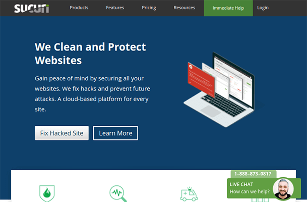 sucuri homepage