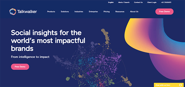 Talkwalker Homepage