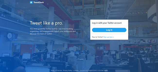 TweetDeck Homepage