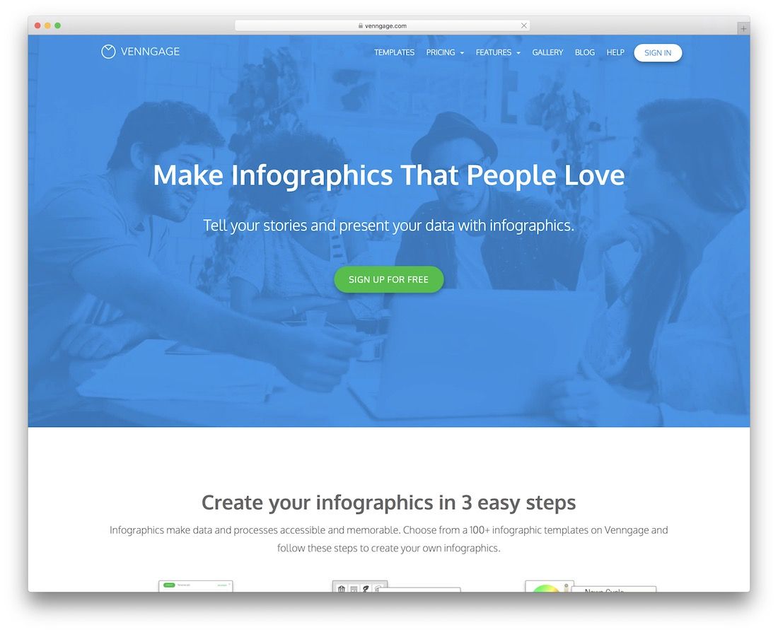 venngage tool for creating infographics