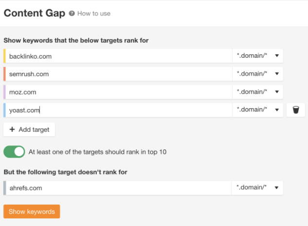 competitor analysis tools, ahrefs analysis website by seo