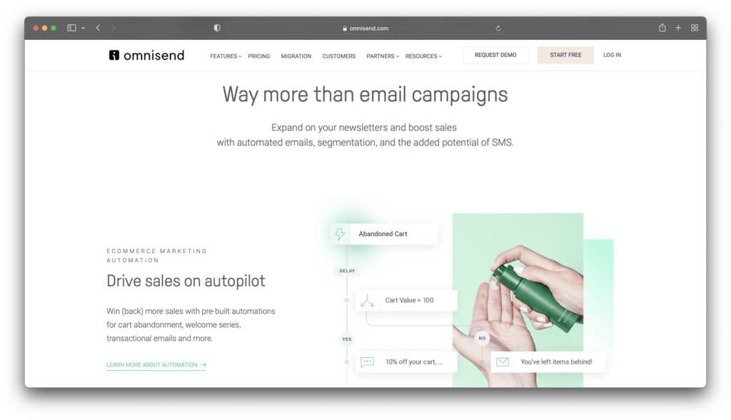 omnisend - best email automation tools