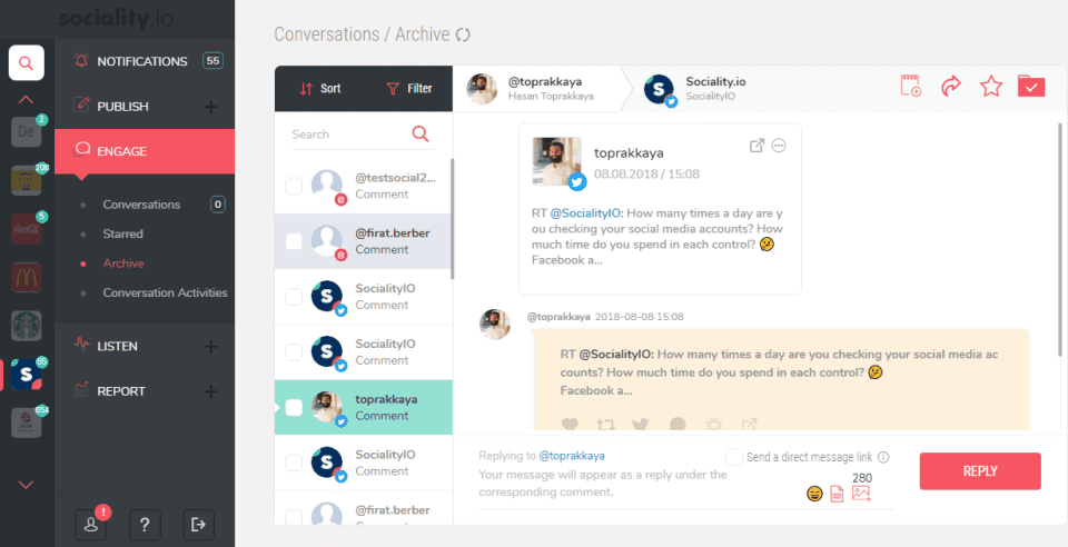 sociality competitor analysis tool