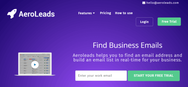 домашняя страница aeroleads