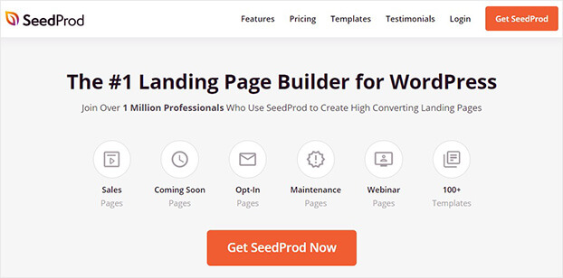 SeedProd конструктор целевых страниц главная_