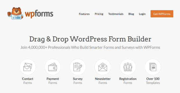 домашняя страница wpforms
